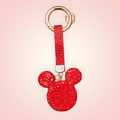 Porte clé strass tête - porte-clé,