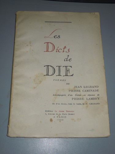 Les dicts die - dicts, de