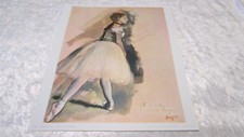 Ancienne Lithographie DEGAS " Danseuse Debout " Edition Braun & Cie