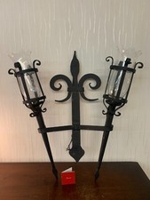 2 appliques double fer forgé