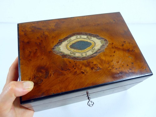 Coffret bijoux loupe - , d'orme