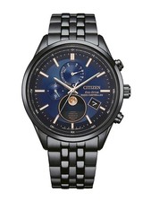 Citizen Eco-Drive BY1035-56L Solaire Radio Montre Hommes Phase Lunaire Bleu