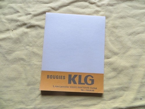Bougies klg petit bloc notes - bougies,