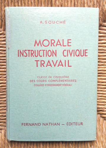 Livre morale instruction - morale,