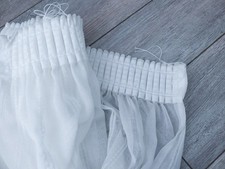 Voilage blanc grande largeur