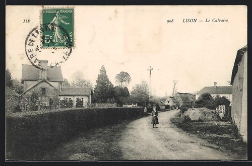 Cpa lison calvaire - lison,,