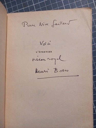 Epervier henri bosco - l'epervier,