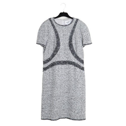 Chanel 2013 robe tweed - tweed, gris