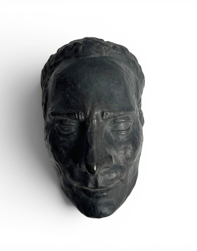Sculpture bronze masque - bronze,
