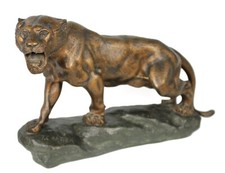 Thomas François Cartier Lionne aux écoutes Bronze