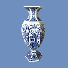 Vase Delfts Royal Sphinx Maastricht céramique. Holland.Petrus Regout 31 Cm