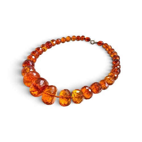 Collier ancien ambre baltique - collier,