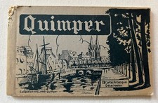 CARNET DE 12 CARTES POSTALES ANCIENNES / J.VILLARD / QUIMPER / FINISTERE