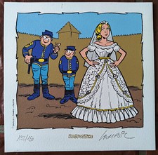 LAMBIL - LES TUNIQUES BLEUES : MARIAGE - Ex-Libris Sérigraphié Raspoutine