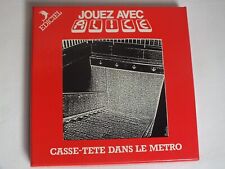 Ancien Jeu Ordinateur ALICE - Matra Hachette - CASSE-TETE DANS LE METRO -Ediciel