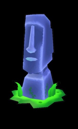 Restaurant moai statue x2 - moai,