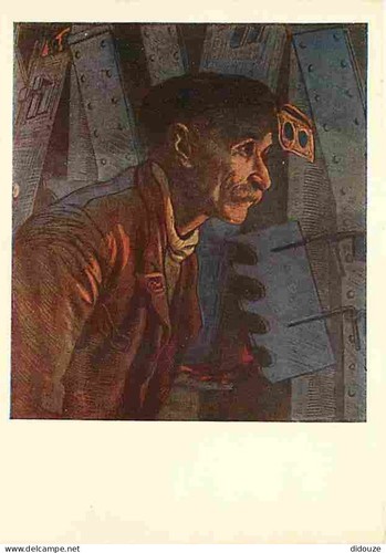 Postcard art painting - -,
