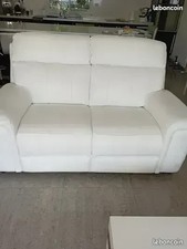 canapé cuir blanc neuf