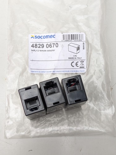 Socomec 4829 0670 3x rj12 - 3x,