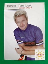 CYCLISME carte cycliste JANEK TOMBAK équipe COFIDIS 2004