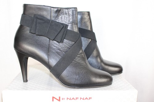 Bottines toutes cuir nafnaf - bottines, en