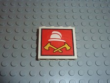 Lego panel with fire pattern - with,