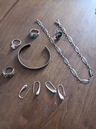 Lot bijoux argent bracelet - lot,