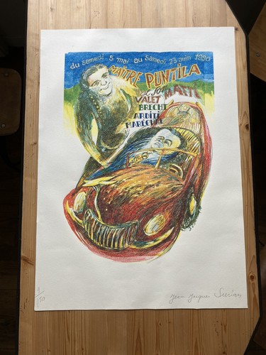 Affiche lithographie jean - affiche,