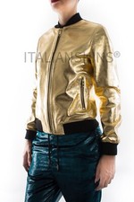Veste Bomber Femme En Cuir