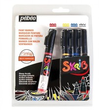 Pebeo Lot De 4 Marqueurs
