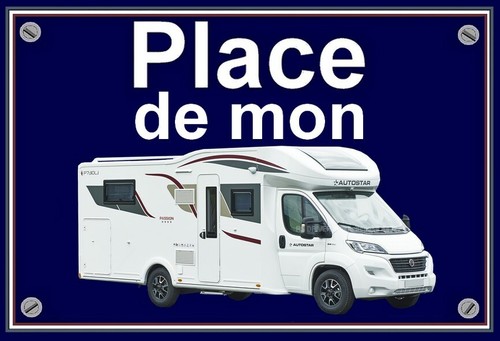 Plaque place mon camping - ",
