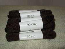 Lot de 10 paires de lacets 90cm Marron foncé Plat Neufs LAC001