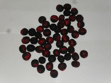 50 perles en laine cardée