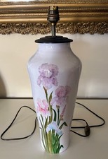 Pied de lampe en faïence