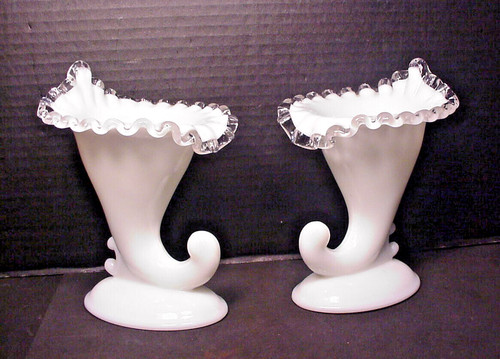 Fenton silver crest cornucopia - crest,