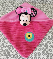 Doudou plat Minnie rose coeur