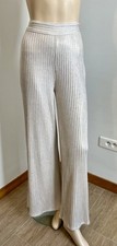 pantalon T40 côtelé long ample chic habillé doré beige clair 893!