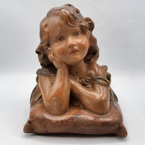 Sculpture buste plâtre - sculpture, en