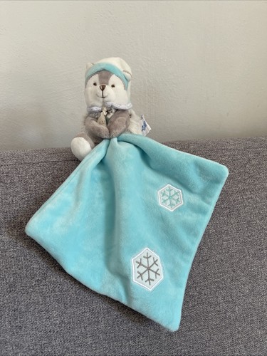 Doudou avec carré bleu - , chien