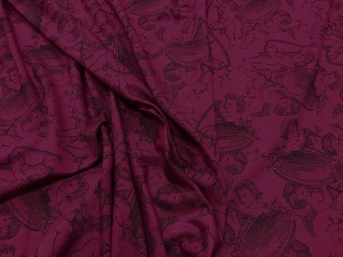 Tissu jersey viscose fuchsia - viscose,