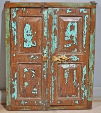 Ancien en Bois Mural Décor Fenêtre Panneau Original Vieux Rustique