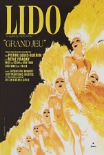 René Gruau, Années 1970 - LIDO, GRAND JEU - Affiche Vintage Originale