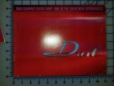 Brochure fléchette Dodge 1963