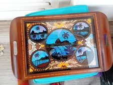 Grand ancien Tableau vintage ailes papillon Très bon état