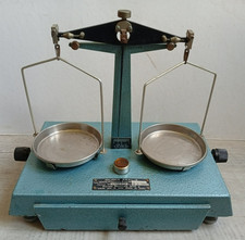 Ancienne Balance de précision à Trébuchet métal R.E.A.L.I.S. + poids Type 2005