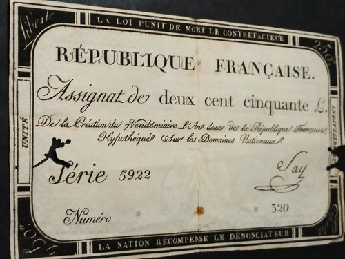 Assignat deux cent - deux,