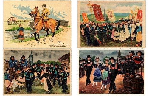 Barday artist signed folklore - barday,