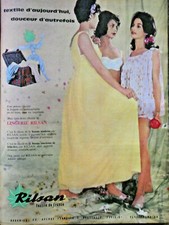 PUBLICITÉ DE PRESSE 1960 LINGERIES RILSAN TEXTILE DE FRANCE