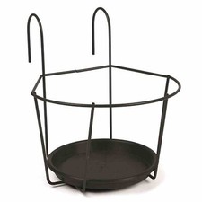 Manique Fleur Noir Ø22cm Pour un Instant Support Panier Crochet Suspendre