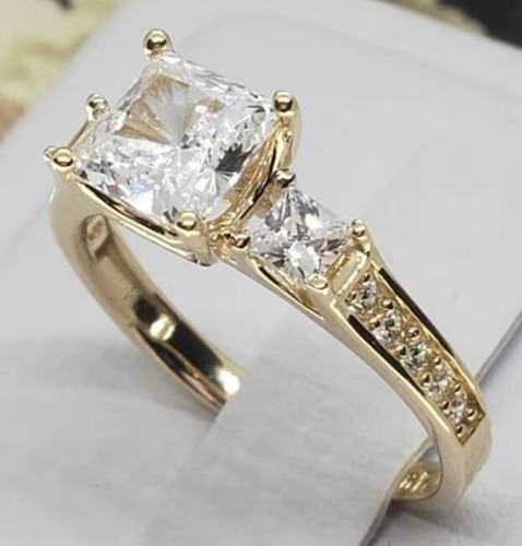 Bague alliance diamant - , simulé